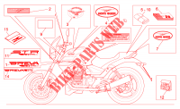 Decal and plate set for MOTO GUZZI Breva IE 2005