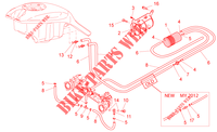Fuel vapour recover system for MOTO GUZZI Griso 8V E3 2013
