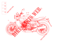 STICKERS for MOTO GUZZI V7 Special 850 Euro 5 ABS 2021