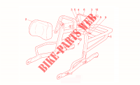 Optional tilting luggage rack for MOTO GUZZI California Jackal 2000