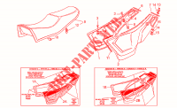 Saddle side panels for MOTO GUZZI Le Mans 1994