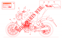 Decal and plate set for MOTO GUZZI Nevada Classic 2012