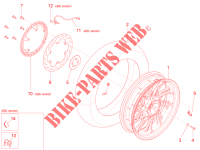 Rear wheel II for MOTO GUZZI Stelvio 8V STD - NTX 2016