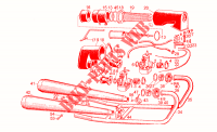 Exhaust intake unit for MOTO GUZZI V 35 C - V 50 C 1985
