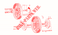 Wheels for MOTO GUZZI V 35 II 1985