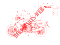 Decal and plate set for MOTO GUZZI V7 Special 2014
