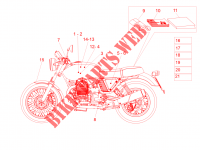 Decal and plate set for MOTO GUZZI V7 Special 2015