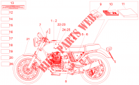 Decal and plate set for MOTO GUZZI V7 Special - Stone 2013
