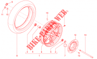 Rear wheel II for MOTO GUZZI V7 Stone 2015